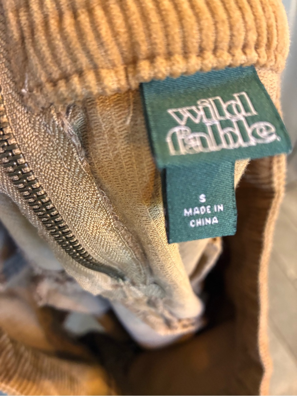 wild fable Corduroy Cargo Mini Skirt in Chestnut - Picture 3 of 3